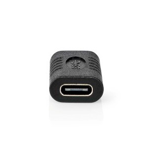 Adaptateur USB USB 3.2 Gen 2 USB-C™ Femelle USB-C™ Femelle 10 Gbps Plaqué nickel Noir