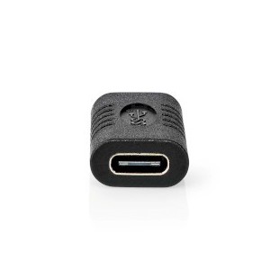 Adaptateur USB USB 3.2 Gen 2 USB-C™ Femelle USB-C™ Femelle 10 Gbps Plaqué nickel Noir