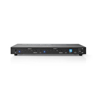 Commutateur Matriciel HDMI™ 2x 4Ports port(s) 4x HDMI™ entrée 1x optique S / PDIF / 2x 3.5 mm / 2x HDMI™ sortie 4K@60Hz