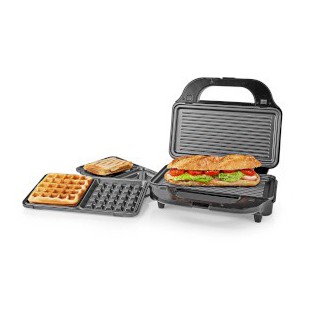 Multi gril Gril / Sandwich / Waffle 900 W 28 x 15 cm Contrôle automatique de la température