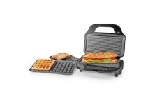 Multi gril Gril / Sandwich / Waffle 900 W 28 x 15 cm Contrôle automatique de la température