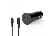 Chargeur de voiture 1.67 / 2.22 / 3.0 A Nombre de sorties: 1 Type de port: USB-C™ Lightning 8-Pin (Loose) Câble 1.0 m 20 W