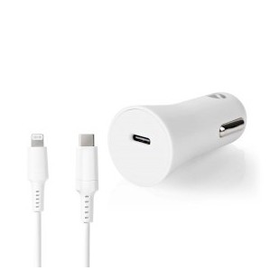 Chargeur de voiture 1.67 / 2.22 / 3.0 A Nombre de sorties: 1 Type de port: USB-C™ Lightning 8-Pin (Loose) Câble 1.0 m 20 W