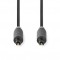 Câble audio optique TosLink Male TosLink Male 5.00 m Rond PVC Anthracite