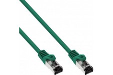Câbles de patch Inline® S / FTP PIMF CAT.8.1 Halogène gratuit 2000 MHz Green 0,3 m