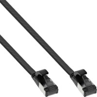 Câble de patch plat Inline®, U / FTP, Cat.8.1, TPE sans halogène, noir, 3M