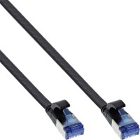 Câble de patch plat Inline®, U / FTP, Cat.6a, TPE sans halogène, noir, 7,5m