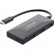 INLINE® USB 3.2 Gen.1 Hub OTG, USB TYP-C à 2 Port Typ-C et 3 Port Typ-A, sans alimentation