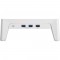 Plateforme de moniteur Inline® + avec des ports de chargement 2x USB 3.2 GEN1 et QC3, 80 mm, max. 15 kg