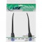 Câble de patch plat Inline®, u / ftp, cat.6a, TPE sans halogène, noir, 0,3m