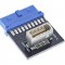 Inline® USB 3.0 à 3.1 adaptateur "Key-B" interne "