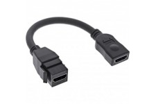 Câble adaptateur Keystone Inline® HDMI 4K / 30Hz, HDMI une femme / femelle, noir, 0,2 m