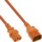 Extension du câble d'alimentation Inline®, C13 à C14, Orange, 0,5 m