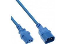 Extension du câble d'alimentation Inline®, C13 à C14, bleu, 1M