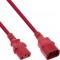 Extension du câble d'alimentation Inline®, C13 à C14, rouge, 1M