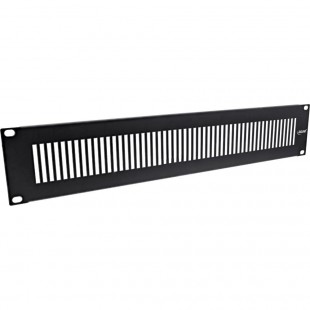 Inline® 19 "Blind Panel perforé, 2U, Ral 9005 Black