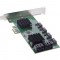 Carte de contrôleur Inline®, 8x SATA 6 Go / s, PCIe 2.0 (PCI Express)