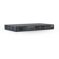 INLINE® POE ++ Gigabit Network Switch 16 Port, 1 Gops, 2x SFP, 48,26 cm (19 ", supports incl.), Métal, contrôle des ventilateurs