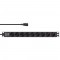Strip de socket Inline® 19 ", contact protecteur à 9 voies, bougie C14, protection contre les surcharges