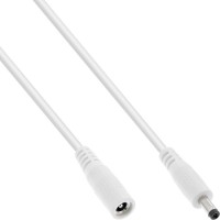 Câble d'extension DC Inline®, Plug DC Male / Femme 4.0x1,7 mm, blanc, 2m