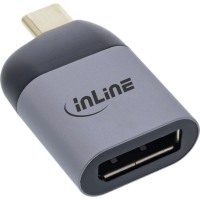 Convertisseur d'affichage USB INLINE®, USB Type-C mâle à dirplayport féminin (mode DP ALT), 8K @ 60Hz