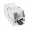 Inline® RJ45 Keystone Jack Snap-In Module Cat.6a, avec couverture de poussière bleu