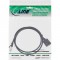 Extension intégrée du câble de patch Inline®, S / FTP (PIMF), cat.6a, sans halogène, cuivre, noir, 1,5 m