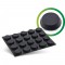 PADS DE RÉSBILLE INLINE® 20pcs Pack noir, forme plate 1,2cm