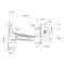 Support mural Inline® pour TFT jusqu'à 69 cm 27 "Max.
