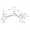 Support mural Inline® pour TFT jusqu'à 68 cm 27 "Max.