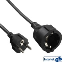 Type de câble d'extension d'alimentation Inline® F Black 1M