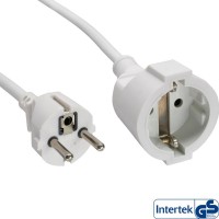 Câble d'extension d'alimentation Inline® Type F blanc 1,5m