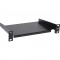 Étagère en ligne® 10 ", 160 mm, 10 kg, 1U, Ral 9005 noir