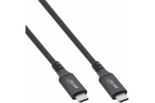 Câble USB4 INLINE®, mâle / mâle USB Type-C, noir, 0,5 m