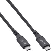 Câble USB4 INLINE®, mâle / mâle USB Type-C, noir, 1M