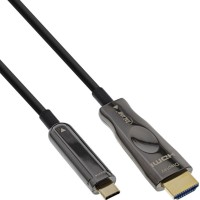 Affichage USB INLINE® Affichage AOC, USB Type-C mâle à HDMI mâle (mode DP ALT), 15M