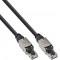 Câble de patch Inline®, U / UTP, cat.6a, sans halogène, cuivre AWG23, noir, 50m