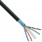 Câble de patch Inline®, U / UTP, cat.6a, sans halogène, cuivre AWG23, noir, 50m