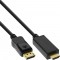 Câble convertisseur HDMI INLINE® DisplayPort vers HDMI, 4K / 60Hz, noir, 7,5 m