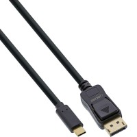 Câble d'affichage USB INLINE®, mâle USB Type-C à DisplayPort Male (mode DP ALT), 4k2k, noir, 5m