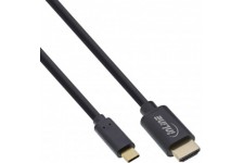 Câble d'affichage USB INLINE®, mâle de type-C USB mâle HDMI (mode DP ALT), 4k2k, noir, 5m