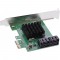 Contrôleur Inline® SATA 6 Go / s avec 4x SATA, PCIe 2.0