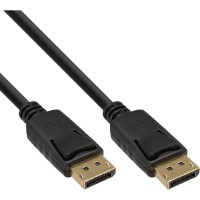 Câble Bulk-Pack Inline® DisplayPort 20pcs Bulk-Pack, 4K2K, Noir, contacts plaqués or, 3M