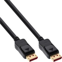 25pcs Bulk-Pack Inline® DisplayPort 1.4 Câble, 8k4k, noir, or, 2M