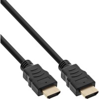 50pcs. Bulk-Pack Inline® HDMI Cable, HDMI-High Speed ​​with Ethernet, Premium, 4K2K, Homme / Homme, Black / Gold, 1M