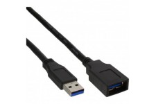 50pcs. Bulk Pack Inline® USB 3.0 Extension du câble, un mâle / femelle, Black 2M
