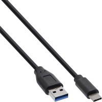 60pcs. Bulk-Pack Inline® USB 3.2 Câble, USB Type-C à un bouchon, noir, 2m