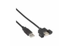 120pcs. Bulk-Pack Inline® USB 2.0 Câble adaptateur Un mâle à une femme pour le support de fente 0,6 m