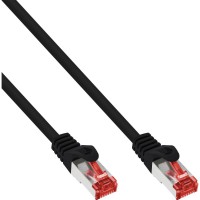 70pcs. Bulk-Pack Inline® Patch Cable, S / FTP (PIMF), Cat.6, 250 MHz, PVC, CCA, Noir, 1M