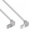 Câble de patch Inline® vers le haut / bas angle, S / FTP (PIMF), cat.6, 250 MHz, PVC, cuivre, gris, 2,67 m